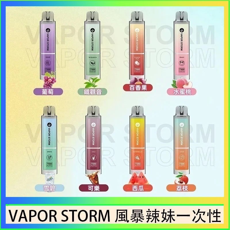 VAPOR STORM風暴辣妹 VAPOR STORM風暴辣妹一次性主機充電7500口(5%)